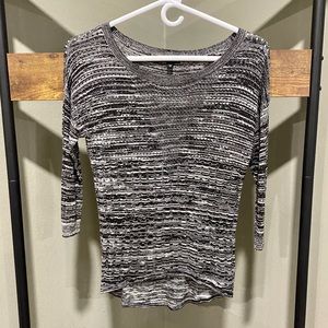 Express black and gray top XS